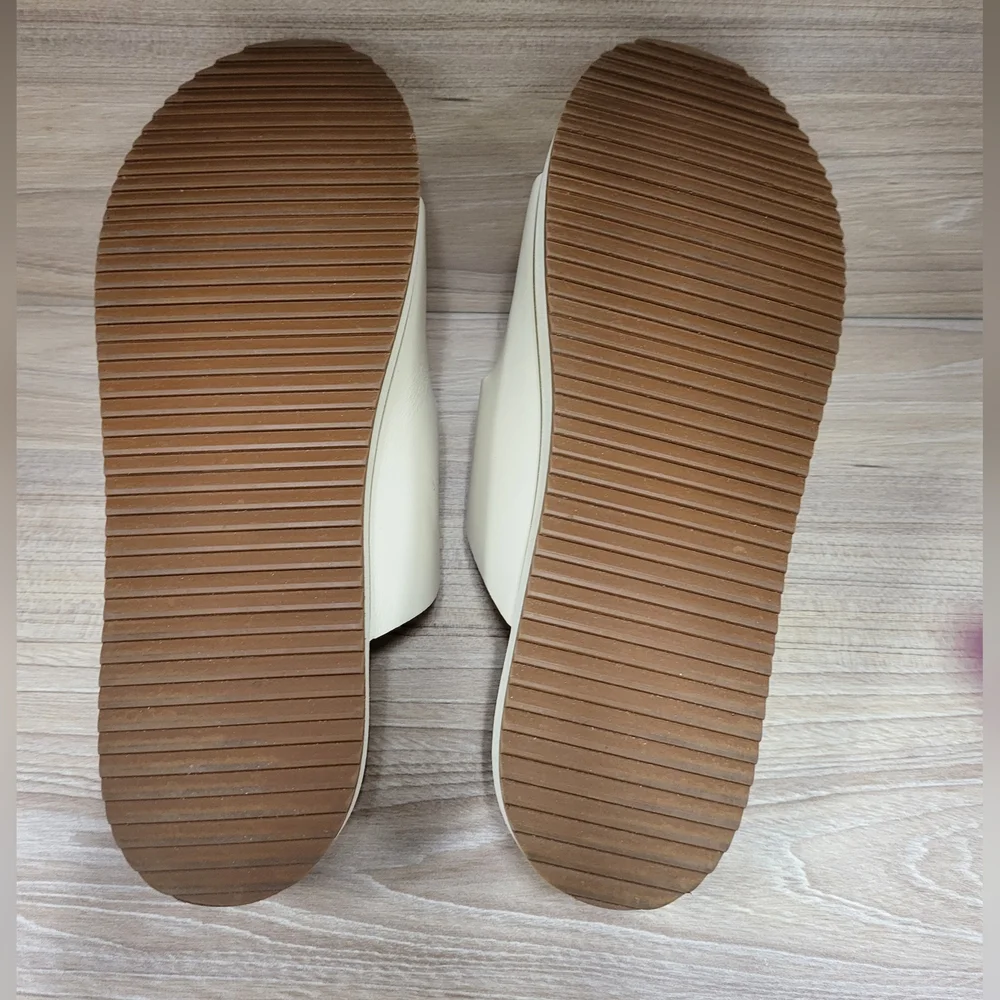 Like New Nisolo Ella Flatform Slide (color Bone), Size 8 - Picture 8 of 11